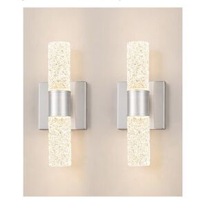 BNIB Nickel Wall Sconces - Set of 2